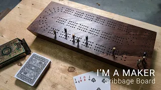 Custom Cribbage Board - With Rockler Jig