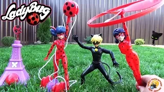 ЛЕДИ БАГ и СУПЕР КОТ Три куклы Супергероя Обзор игрушек Мультик Miraculous Ladybug play toys