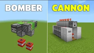 5 fáciles cañones TNT para minecraft tutorial