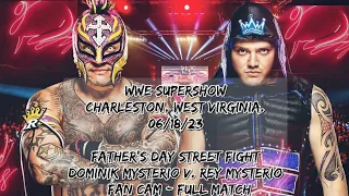 Dominik Mysterio v. Rey Mysterio | Father's Day Street Fight @WWE Supershow #fancam #wv 06-18-23