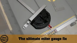 The ultimate fix for Dewalt's miter gauge!!!