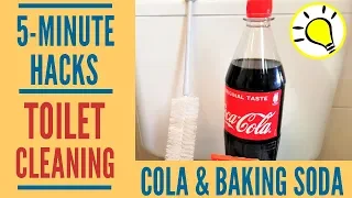 Genius Bathroom Hacks: Trick For Cleaning Your Toilet using Coke & Baking Soda