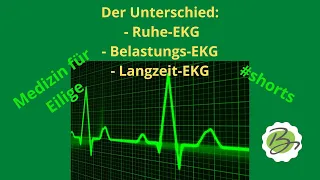 Wer bracht was? Ruhe-, Belastungs- oder Langzeit-EKG #shorts