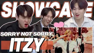 eng) ITZY 'Sorry Not Sorry' Showcase Reaction | 있지 쇼케이스 무대 리액션 | Korean Fanboy Moments | J2N VLog