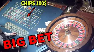 BIG BET CHIPS 100$ Roulette BIG WIN AND LOST BIG MONEY HOT TABLE 🎰✔️2024-05-21