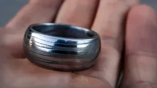 Hand Forged Damascus Ring