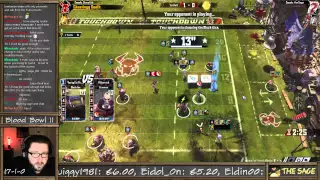 World Cup Game 19,  Dark Elves Struggle vs Rookie Orcs (the Sage plays Blood bowl 2)