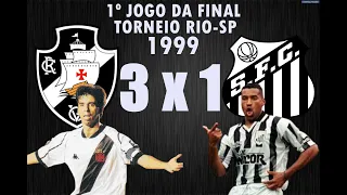 Vasco 3 x 1 Santos (1º Jogo da Final do Torneio Rio-SP de 1999)