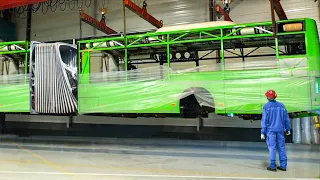 Inside Massive Factory Producing Brand New City Buses - MAN Bus Production Line