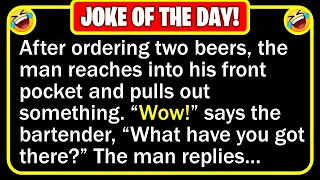 🤣 BEST JOKE OF THE DAY! - A man walks into a bar and says, "Bartender, give me... " | Funny Jokes