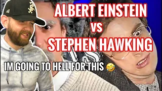 [Industry Ghostwriter] Reacts to: Albert Einstein vs Stephen Hawking- Epic Rap Battles- SO WRONG😂