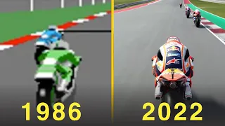 Moto GP game series evolution (1986 - 2022) Grand Prix 500 cc  - MotoGP 22