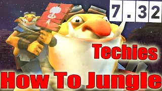 DoTa 2 How To Jungle Techies Patch 7.32  the most useless forester