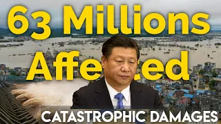 Three Gorges Dam | 63 Millions are affected |Yangtze reach the highest level since 1961records begun
