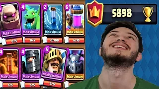 6000 KUPAYA SON 100 KUPA(Küreselde Maçlar) !!! - Clash Royale