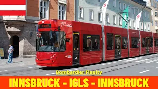 Cab Ride Innsbruck - Igls - Innsbruck (Mittelgebirgsbahn, Austria) train driver's view in 4K