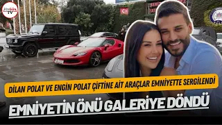 Dilan Polat ve Engin Polat çiftine ait araçlar emniyette sergilendi