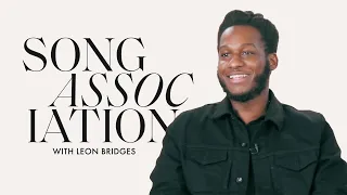 Leon Bridges Sings Miguel, Usher, and "Don't Worry" In a Game of Song Association | ELLE