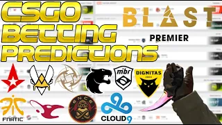 CS:GO Betting Predictions Blast Premier- Fnatic, NiP, Vitality, Dignitas, MIBR, Cloud9, FURIA & more