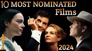 Most Nominated Films At Oscars 2024