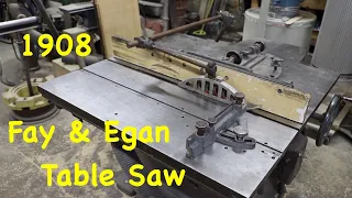 Reviewing my Favorite Table Saw | 1908 Fay & Egan | Engels Coach Shop