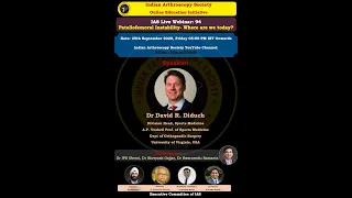 IAS Live Webinar: 94- Patellofemoral Instability- Where are we today? By Dr David Diduch