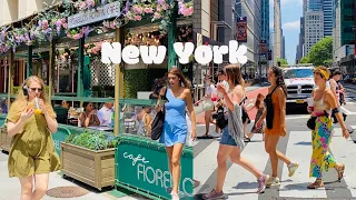 [4K]🇺🇸NYC Summer Walk🗽Times Square to Columbus Circle & Lincoln Center in Manhattan | May 2022