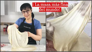 MASA FILO casera para ROLLITOS DE PRIMAVERA  y tarta flor. ¡Magia pura!