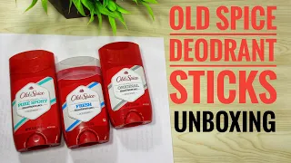 Old Spice Deodorant Sticks - Unboxing and First Impressions