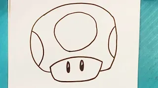 EASY How to Draw MARIO BROS MOVIE - MUSHROOM