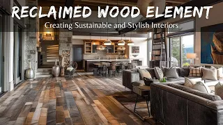 Creating Sustainable and Stylish Interiors with Reclaimed Wood Elements in Modern Design