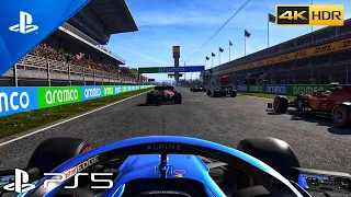 F1 2021: Fernando Alonso - Alpine Gran Premio España (Gameplay) PS5 Graficos Ultrarealistas [4K HDR]