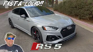 Audi RS5 Sportback Tune and POV drive! Make factory exhaust sound exotic!