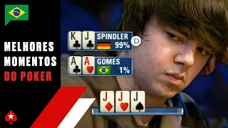 Mãos ÉPICAS com QUADRAS ♠️ Melhores Momentos do Poker ♠️ PokerStars Brasil