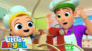 Family Cooking Pasta Song | @LittleAngel Kids Songs & Nursery Rhymes