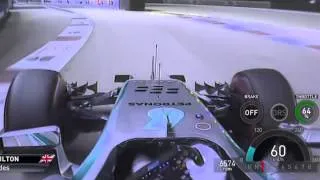 Onboard lewis hamilton