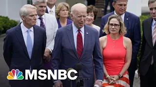 Biden Meets With Bipartisan Senators On Infrastructure Plan