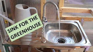 Installing The Cheapest Stainless Steel Amazon Sink In A Greenhouse