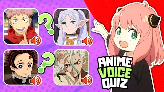 ANIME VOICE QUIZ: Guess the ANIME CHARACTER by his VOICE 🔊