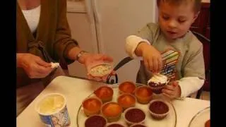 Betty Makes Birthday Cupcakes with Grandson Carter