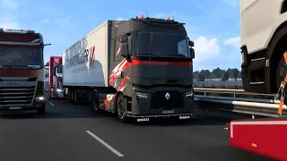 DRIVING as a NORMAL PLAYER in CALAIS DUISBURG Road | TruckersMP Game Moderator