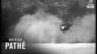 Helicopter Lands And Takes Off From Himalayas (1960)