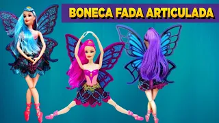 Boneca Fada Bailarina Articulada Tipo Barbie