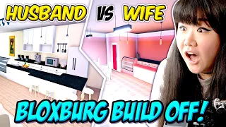 $1,000,000 PRIZE! Husband Vs. Wife Cafe Bloxburg Build-Off! (Roblox)