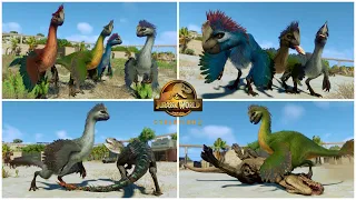 Gigantoraptor All Perfect Animations & Interactions - Jurassic World Evolution 2