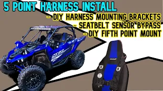 HOW TO INSTALL AN AFTERMARKET 5 POINT RACING HARNESS | PRO ARMOR | YAMAHA YXZ 1000R | SXS | UTV |