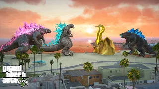 Godzilla 2024, Godzilla Minus One vs Godzilla Prime, King Ghidorah - The New Empire ( GTA V Mods )