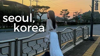 korea vlog 🇰🇷 first time in the motherland, country club golf course, convenience store food haul
