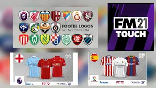 How to install Logos/Badges & Kits in FOOTBALL MANAGER TOUCH 2021. For  Android Tablet version.