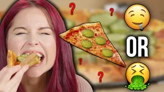 Trying Pickle Pizza For the First Time